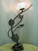 Single Water Lily with Bird 